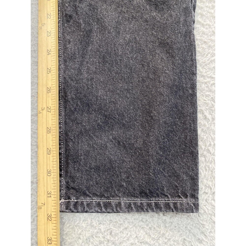 Ksubi Jeans Womens 24 Black Charcoal High Rise Wide Leg 100% Cotton Denim Turkey - Picture 5 of 16